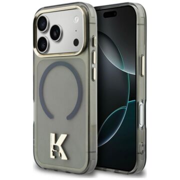 Karl Lagerfeld IML K Head Logo MS czarny - etui iPhone 17 Pro Max