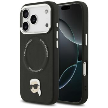 Karl Lagerfeld Karl Pin MS czarny - etui iPhone 17 Pro Max