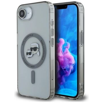 Karl Lagerfeld IML Metal Karl Choupette Heads MS czarny - etui iPhone 16e / 17e