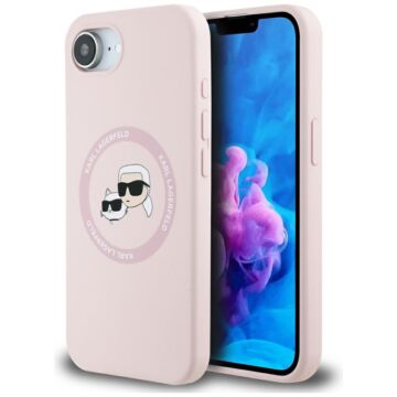 Karl Lagerfeld Silicone KarlChoupette Heads MS różowy - etui iPhone 16e / 17e