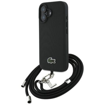 Lacoste Iconic Petit Pique Crossbody Cord MS czarny - etui iPhone 16