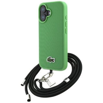 Lacoste Iconic Petit Pique Crossbody Cord MS zielony - etui iPhone 16