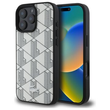 Lacoste Mono Farine MS biały - etui iPhone 16 Pro Max