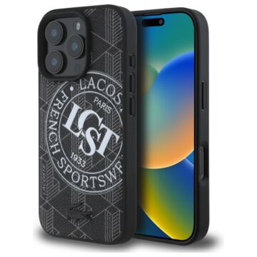 Lacoste Mono Sportswear MS czarny - etui iPhone 16 Pro Max