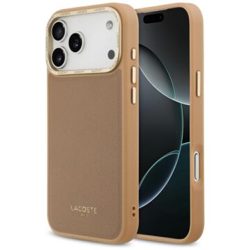 Lacoste Champs Elysees Gold Logo MS różowy - etui iPhone 17 Pro