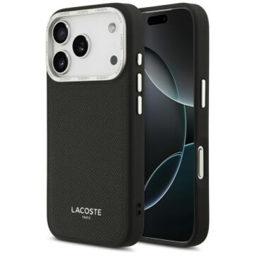 Lacoste Champs Elysees Silver Logo MS czarny - etui iPhone 17 Pro