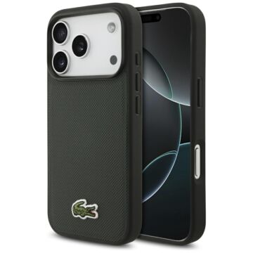 Lacoste Iconic Petit Pique Woven Logo MS sinople - etui iPhone 17 Pro