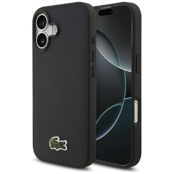 Lacoste Iconic Petit Pique Woven Logo MS granatowy - etui iPhone 17