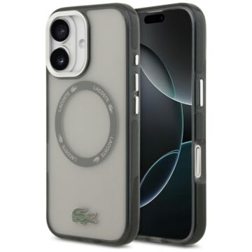 Lacoste Shockproof Transparent Frosted MS szary - etui iPhone 17