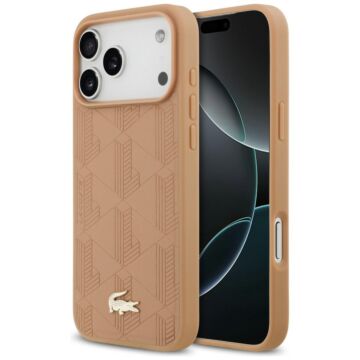 Lacoste Nomograme Gold Logo MS różowy - etui iPhone 17 Pro