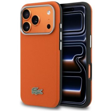 Lacoste Semi Wrap Petit Pique MS pomarańczowy - etui iPhone 17 Pro Max