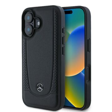 Mercedes Leather Urban czarny - etui iPhone 16