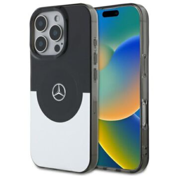 Mercedes BiColor MS czarny - etui iPhone 16 Pro