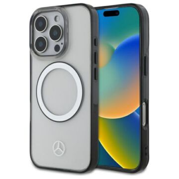 Mercedes Printed Logo MS transparent - etui iPhone 16 Pro