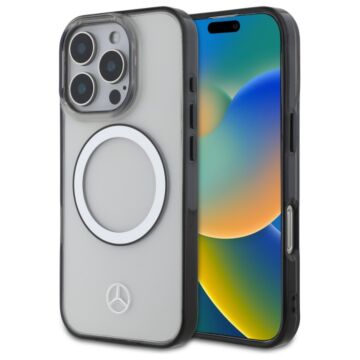 Mercedes Printed Logo MS transparent - etui iPhone 16 Pro Max