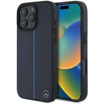 Mercedes MB Blue Line MS granatowy - etui iPhone 16 Pro Max