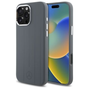 Mercedes Vertical Stripes MS szary - etui iPhone 16 Pro Max