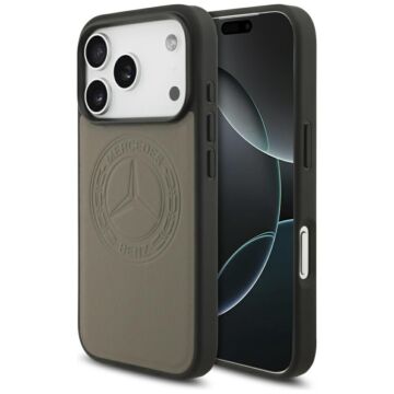 Mercedes Leather Vintage Logo MS taupe - etui iPhone 17 Pro