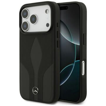 Mercedes Leather The Move MS czarny - etui iPhone 17 Pro