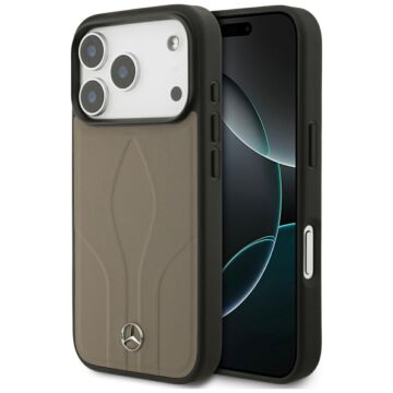 Mercedes Leather The Move MS taupe - etui iPhone 17 Pro
