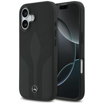 Mercedes Leather The Move MS czarny - etui iPhone 17