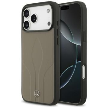 Mercedes Leather The Move MS taupe - etui iPhone 17 Pro Max
