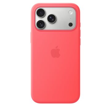 Apple iPhone 17 Pro Max Silicone Case with MagSafe – Bright Guava