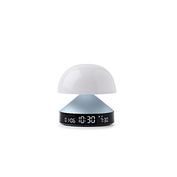 Lexon Mina Sunrise jasnoniebieski - lampa LED z budzikiem