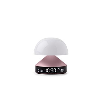 Lexon Mina Sunrise jasnoróżowy - lampa LED z budzikiem
