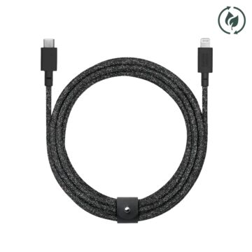 Native Union Belt Cable XL USB-C to Lightning 3m Czarny - kabel USB-C do lightning