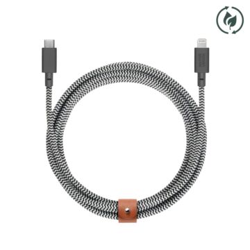 Native Union Belt Cable XL USB-C to Lightning 3m Zebra - kabel USB-C do lightning