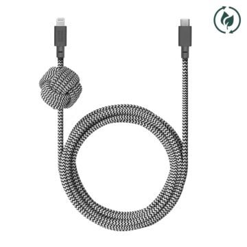 Native Union Night Cable USB-C to Lightning 3m Zebra - kabel USB-C do lightning