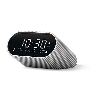 Lexon Ray Clock czujnik temperatury i wilgotności aluminiowy - budzik