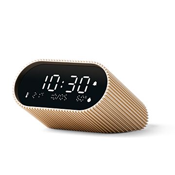 Lexon Ray Clock czujnik  temperatury i wilgotności złoty - budzik