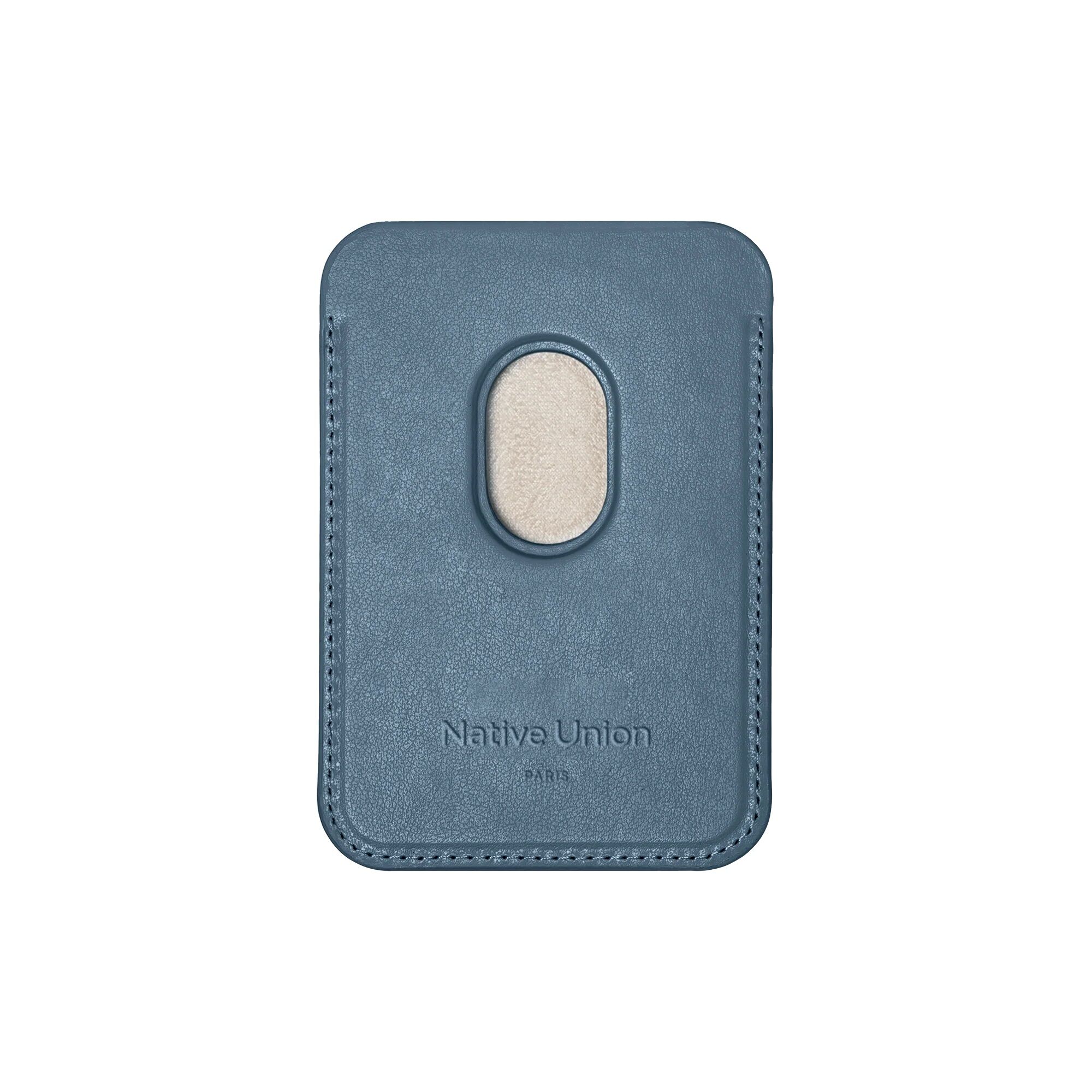 Portacarte MagSafe Native Union Re Classic Wallet, Ultra Sottile, 3 Carte, In Materiale Vegano Riciclato, Blu Navy