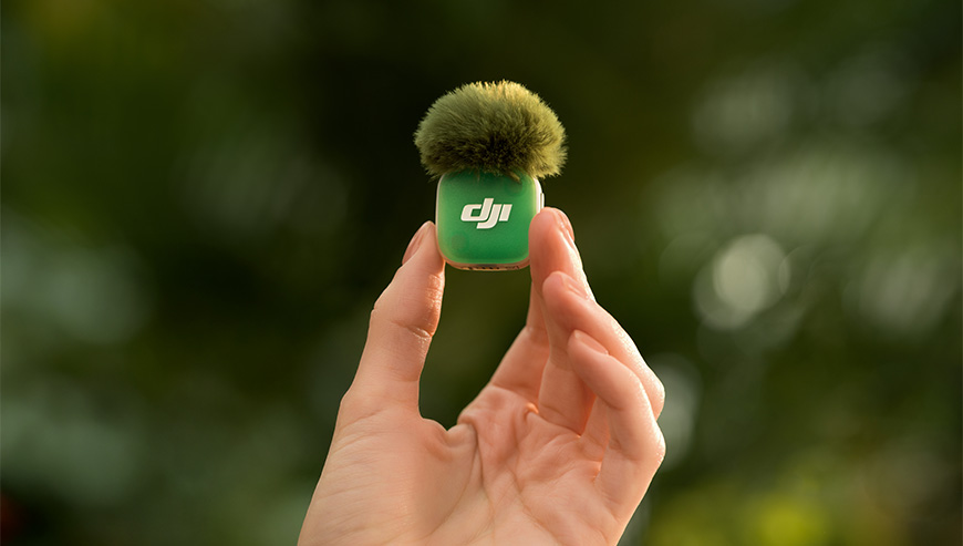 DJI Mic Mini 2 Prezentacja jednej z magnetycznych osłon mikrofonu DJI Mic Mini 2