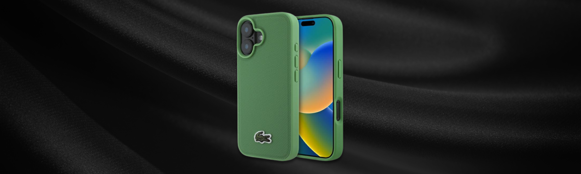 Etui Lacoste na telefon tył przód