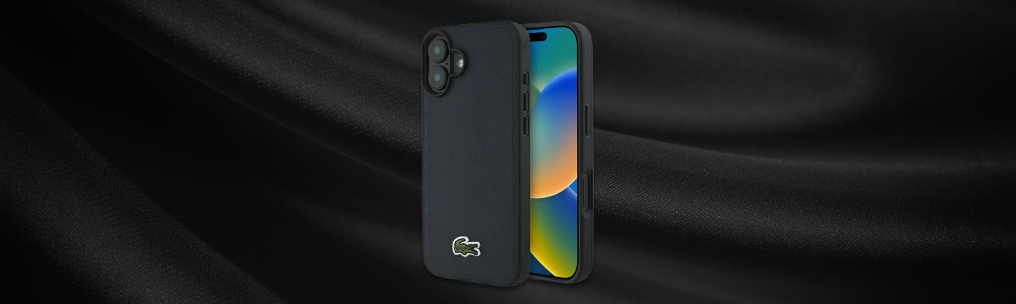Etui Lacoste na telefon tył przód