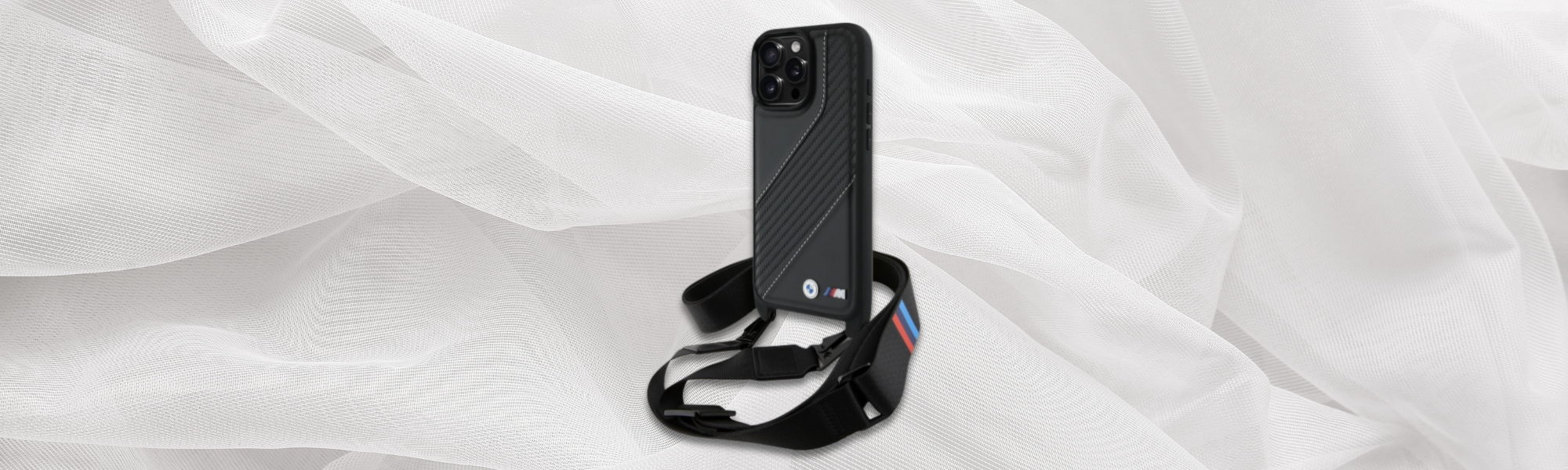 BMW M Edition Carbon Stripe & Strap Etui BMW karbon pasek telefon elegancki