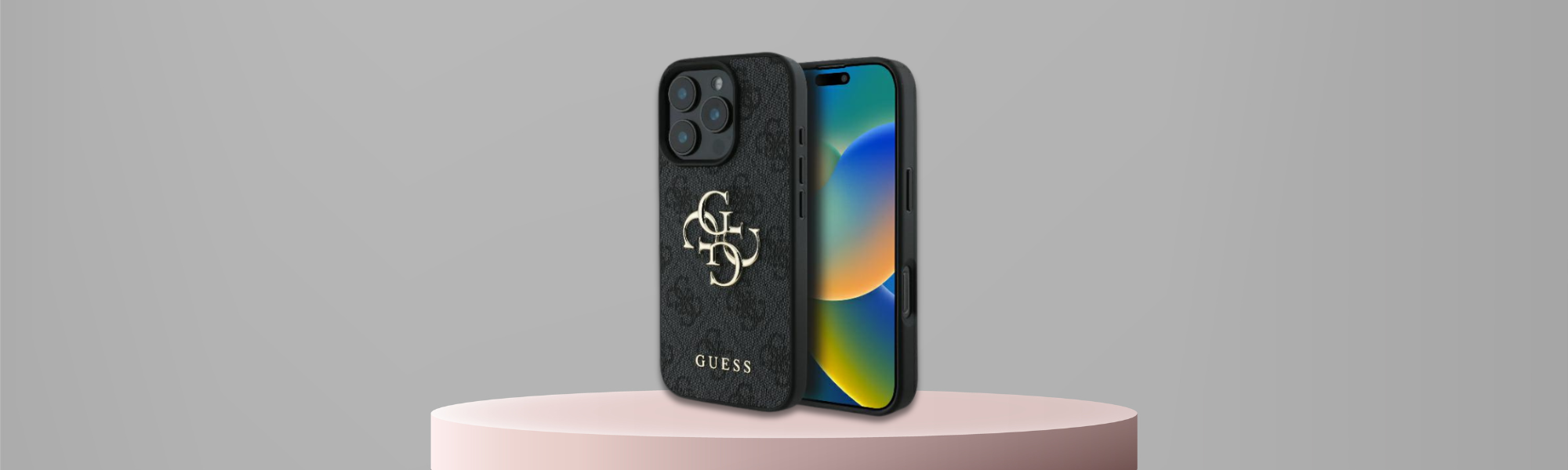 Guess 4G Big Logo Etui Guess czarne logo 4G telefon