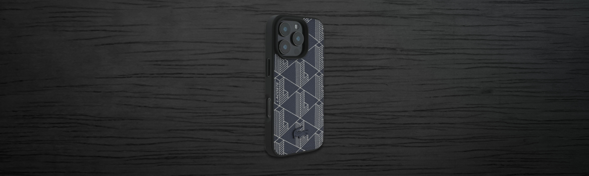 Etui Lacoste monogram tył iphone