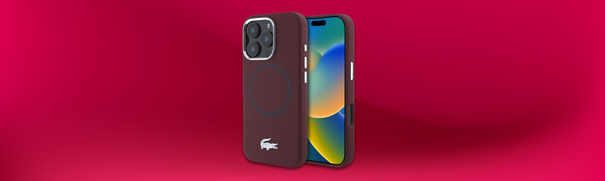 Etui Lacoste przód tył telefon elegancki