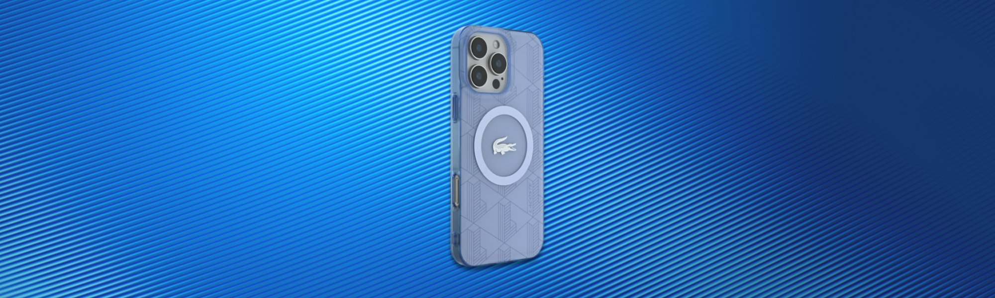 Etui Lacoste monogram tył iPhone