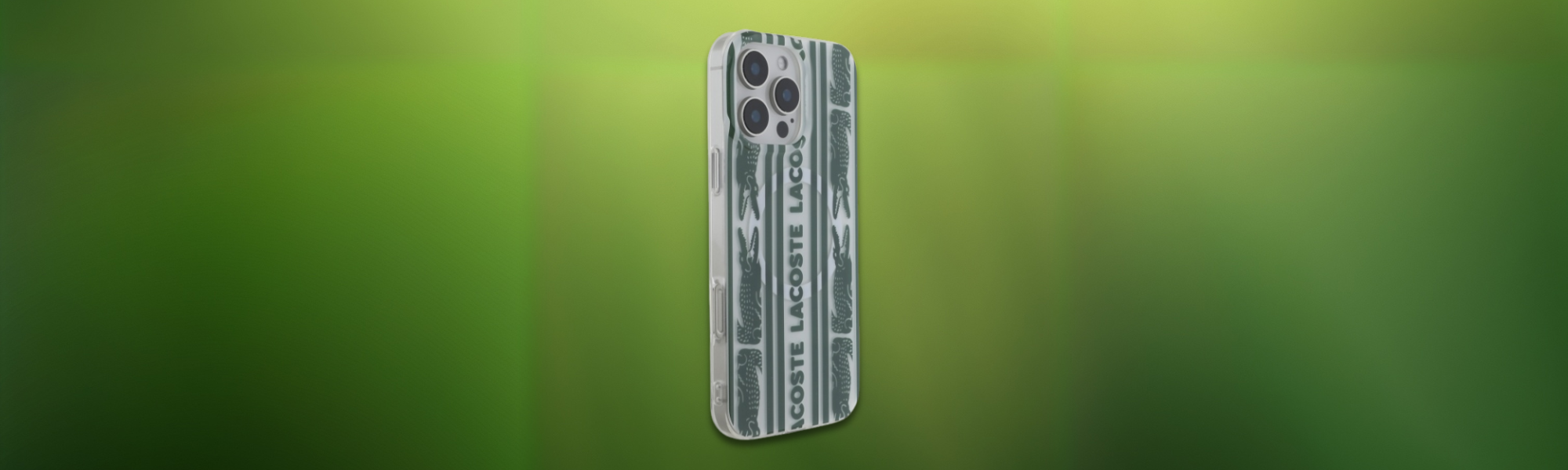 Lacoste IML All Over MagSafe – etui do iPhone 16 Pro Max Smartfon etui Lacoste tył widok