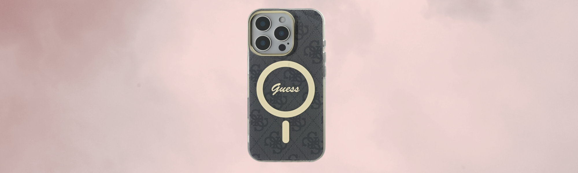Tył etui Guess złoty pierścień MagSafe