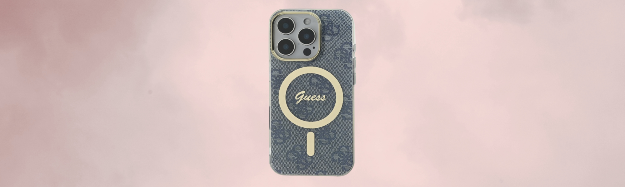 Tył etui Guess złoty pierścień MagSafe