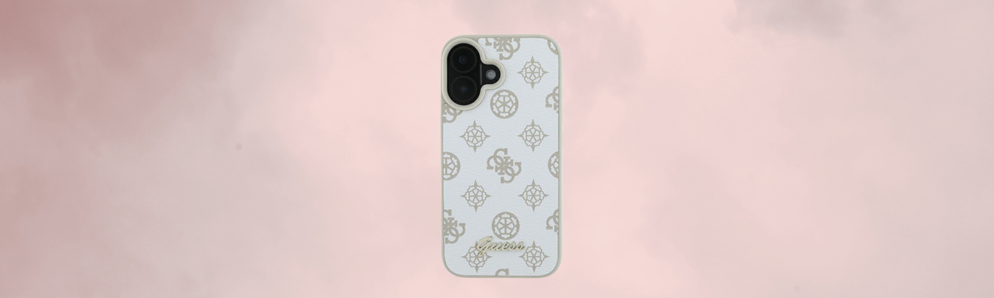 Etui Guess frontalnie wzór logo eleganckie
