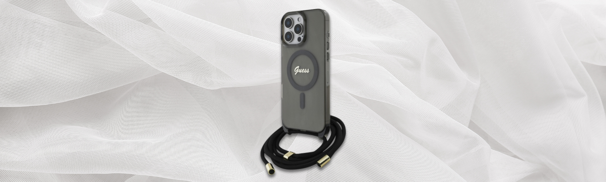 Telefon w etui Guess smycz