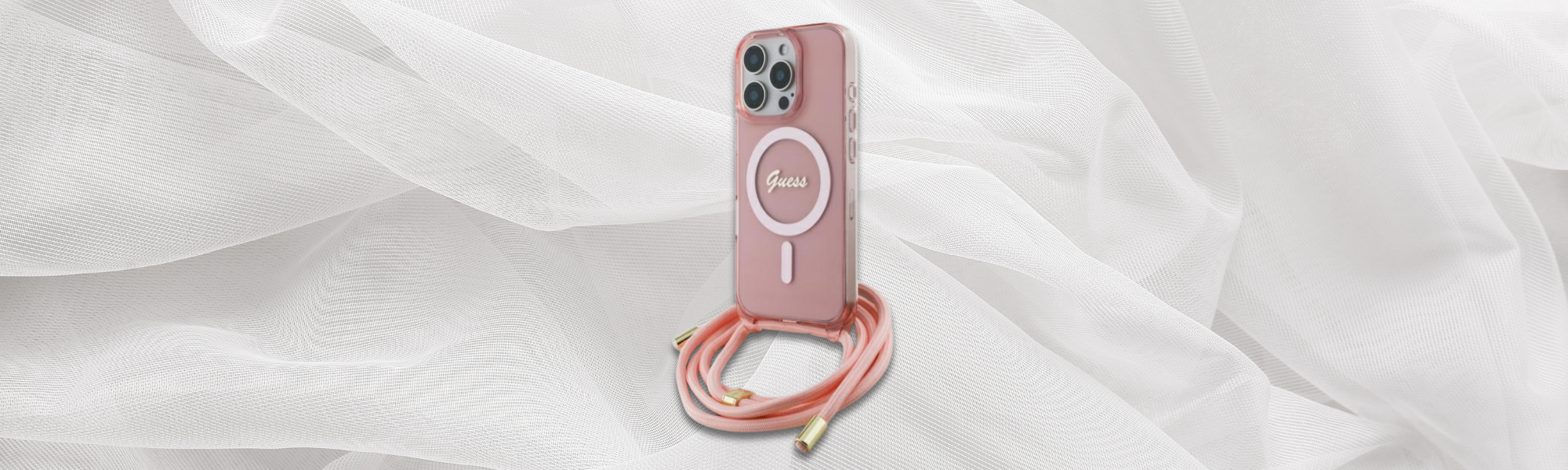 Telefon w etui Guess smycz