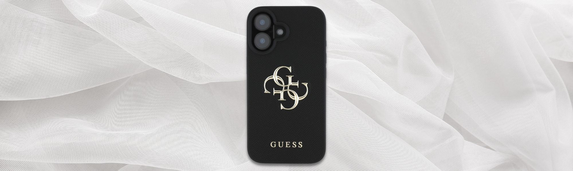Eleganckie etui Guess tylna strona logo